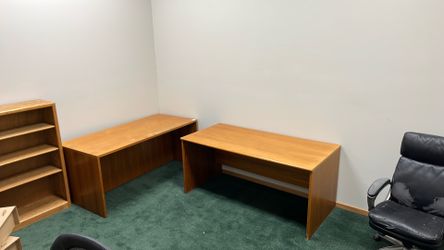 Tandem office table l-shaped combo desk