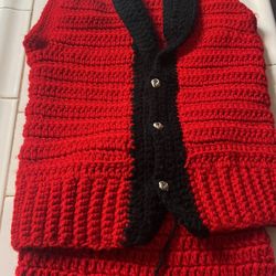 Crocheted Christmas Outfit