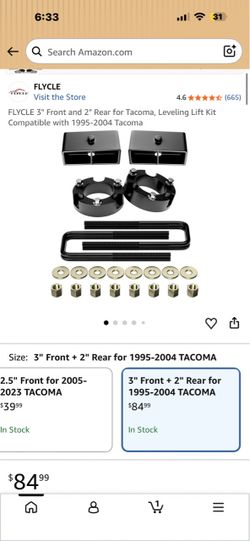 FLYCLE Leveling Lift Kit for 1(contact info removed) Tacoma