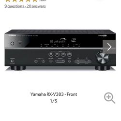 Yamaha RX-V383 5.1-channel home theater receiver with Bluetooth®