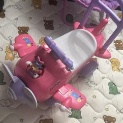 Mini Mouse Ride On Airplane 