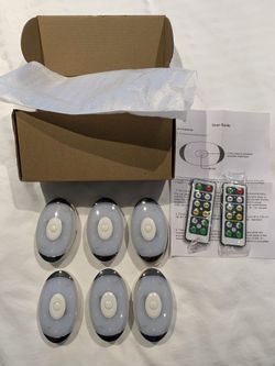 LED Lights Battery Operated With 6 Lights + 2 Remote Control (New In Box)