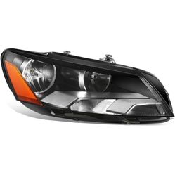 Factory Style Halogen Headlight Assembly Compatible with VW Passat 2012-2015, Passenger Right Side