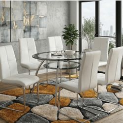 Oval Dining Set with 6 Chairs - Only $699 | $39 Down Financing