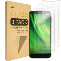 Mr.Shield [3-PACK Designed For Moto G6 Forge [Tempered Glass] Screen Protector