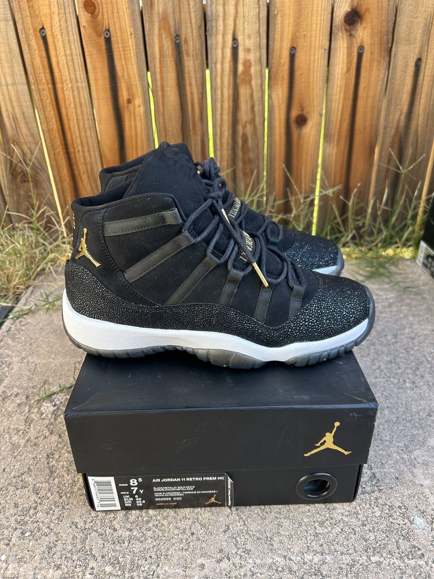 Heiress Jordan 11s Size 7y