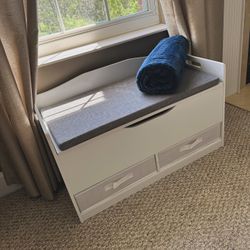 Childrens Toy Chest with 2 Storage Drawers