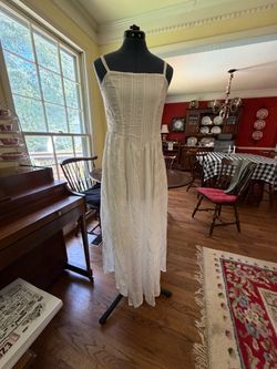 White Sz M Sundress