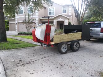Pool plaster mixer trailer. 9cft mixer 7000lb gwv