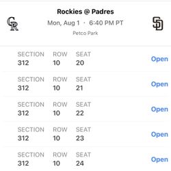 Padres Vs Rockies 
