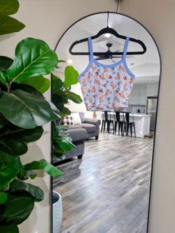 Delia's Teddy Bear Print Crop Tank Top L