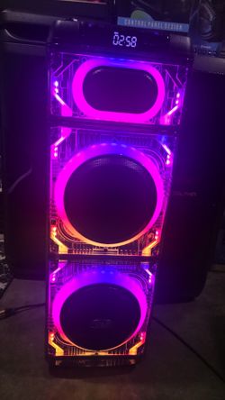Tall and Big Party Speaker with RGB Lights
