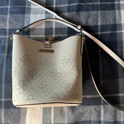 White GUESS purse