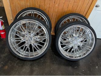 24s staggered wheels billet with tires 6lug Chevy