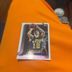 John Stockton Topps Basketball Trading Card