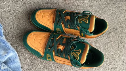 Louis Vuitton LV Trainer Sneakers Green Orange