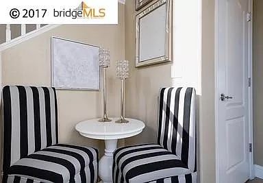 2 Black And White accent Chairs