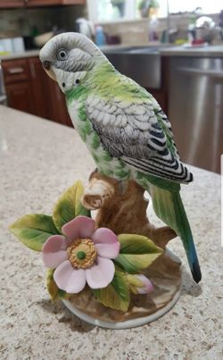 vintage parakeet # 9386 by andrea