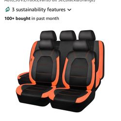Leather seat cover
