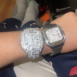 Moissanite Cartier Watch 