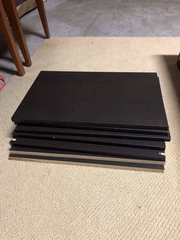 7 Ikea Besta Shelves 22 1 4x14 X1 Black Brown For