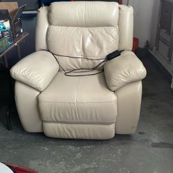 Leather Motorized Recliner 