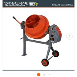 YARDMAX
4 cu. ft. Concrete Mixer