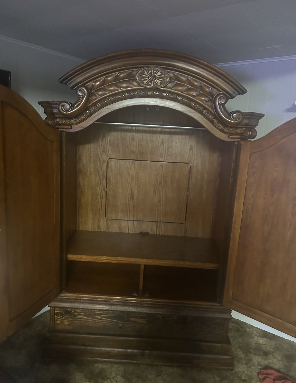 Solid Wood Armoire 