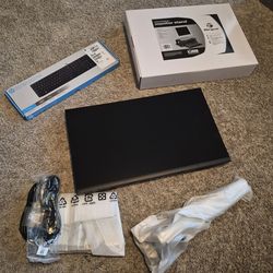 Brand New PC monitor, Keyboard and monitor stand
