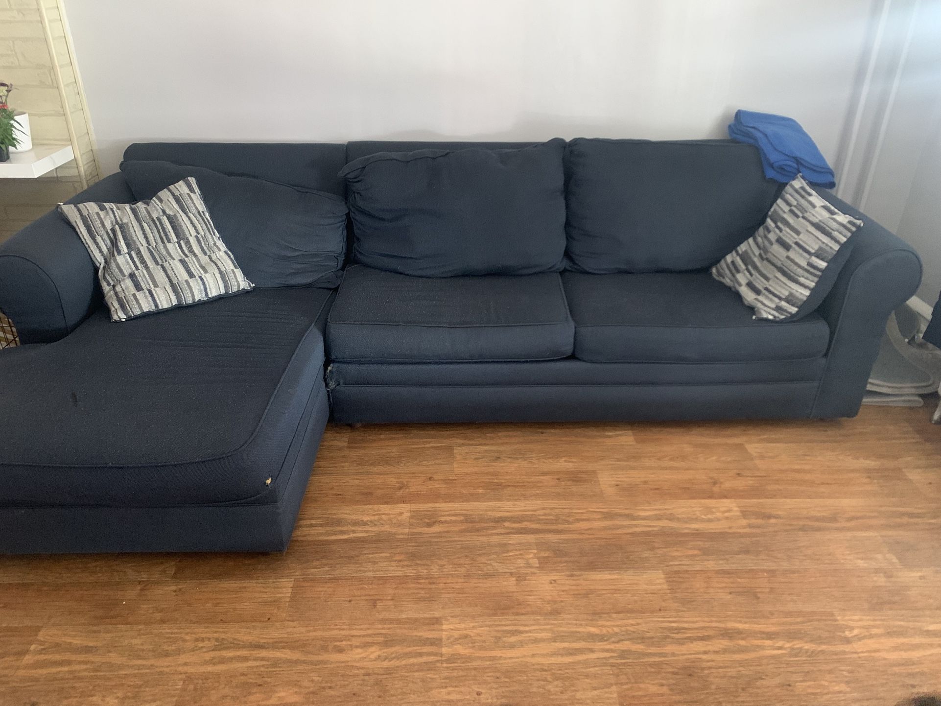 Navy Blue Sectional