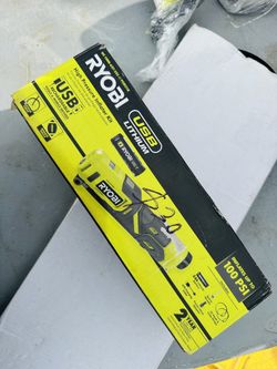 RYOBI USB Lithium Cordless Bike and Ball Pump Inflator Kit with 2.0 Ah USB Lithium Battery and Charging Cable