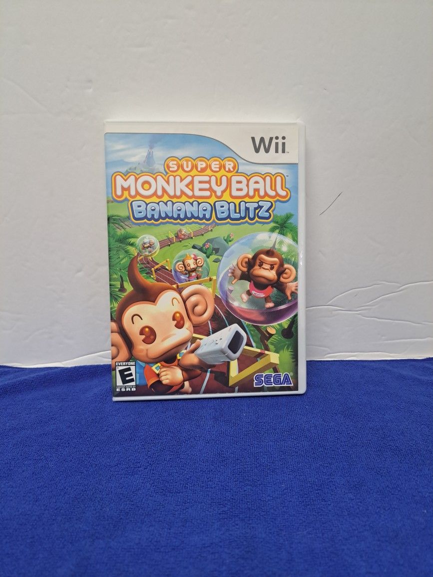 Super Monkey Ball Banana Blitz For Nintendo Wii No Manual