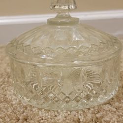 Ornate Glass Candy Dish