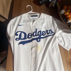 Large White Dodgers Jersey