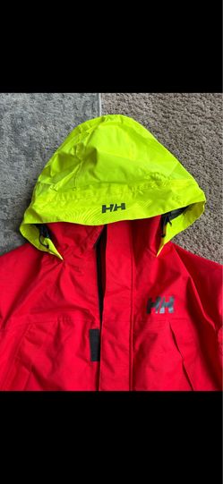 Helly Hansen Men’s Pier 4.0 Jacket (Red & Neon) Size (Small)
