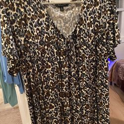 Long Leapord Dress
