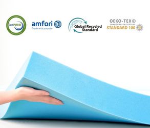 4" Full Memory Foam Mattress Topper with Cover - Used 2 Nights Only!