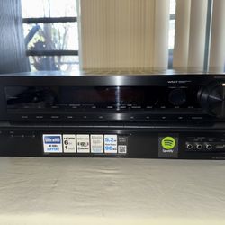 Onkyo TX-NR535 5.2-channel home theater receiver and powered subwoofer with Wi-Fi and Bluetooth