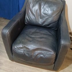Leather Swivel Chair 