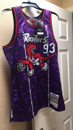 Bape x Mitchell and Ness Raptors jersey
