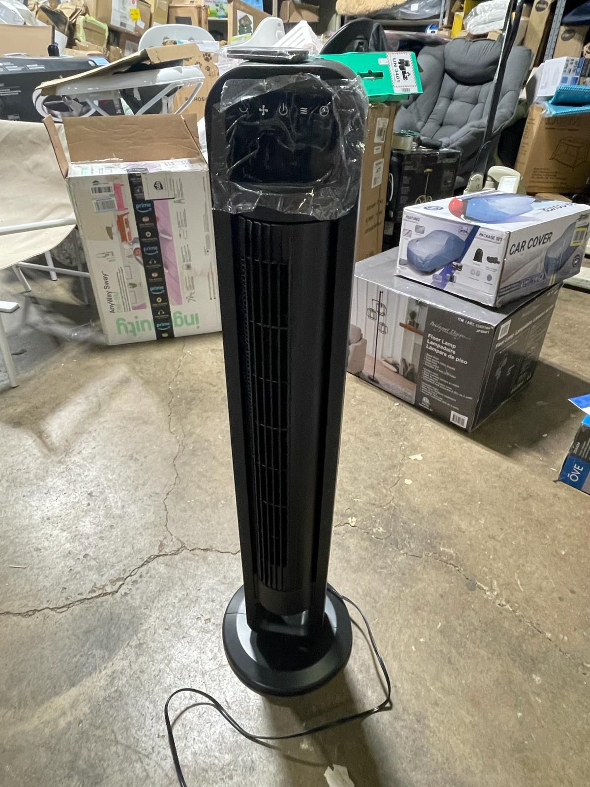 OmniBreeze Tower Fan with Internal Oscillation and Wi-Fi