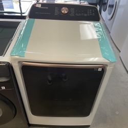 Samsung 7.4 Cu Electric Dryer In Ivory