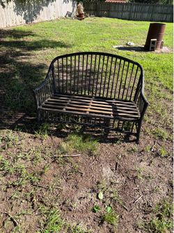 Nice metal bench