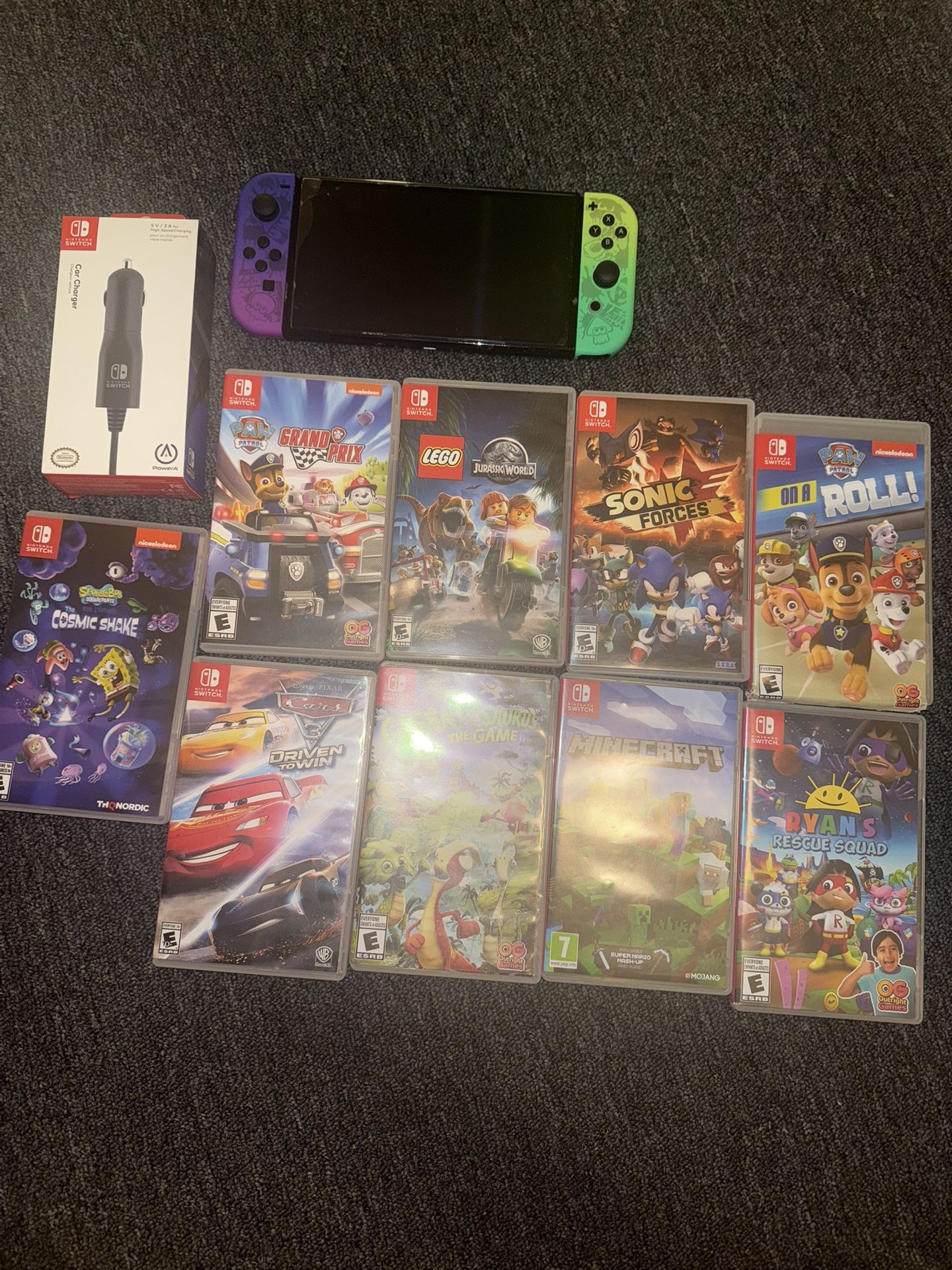 Nintendo switch with games