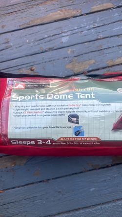 Ozark trail sport dome tent 9ft by 8ft used