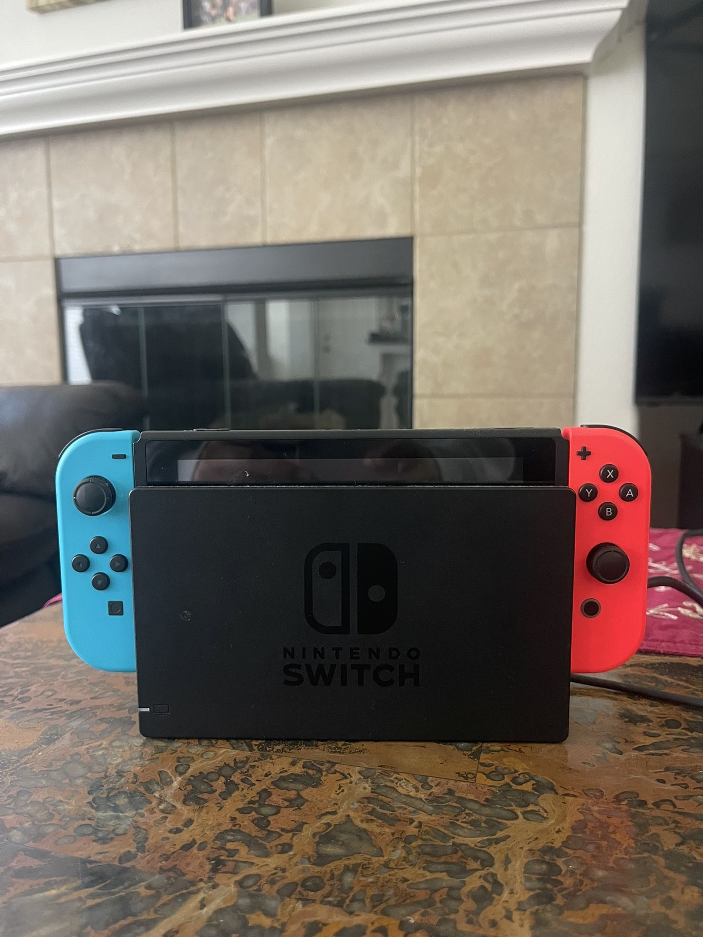 Nintendo Switch - Neon Blue + Neon Red Joy-Con with Games, Traveling Case and Two Controllers