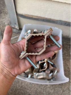 2 inch brass grounding clips