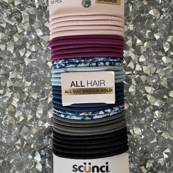 Hair Elastic Ties In Different Colors