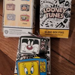 Looney Tunes Tweety Bird & Sylvester Pin Metal Blind Box Combo Set 