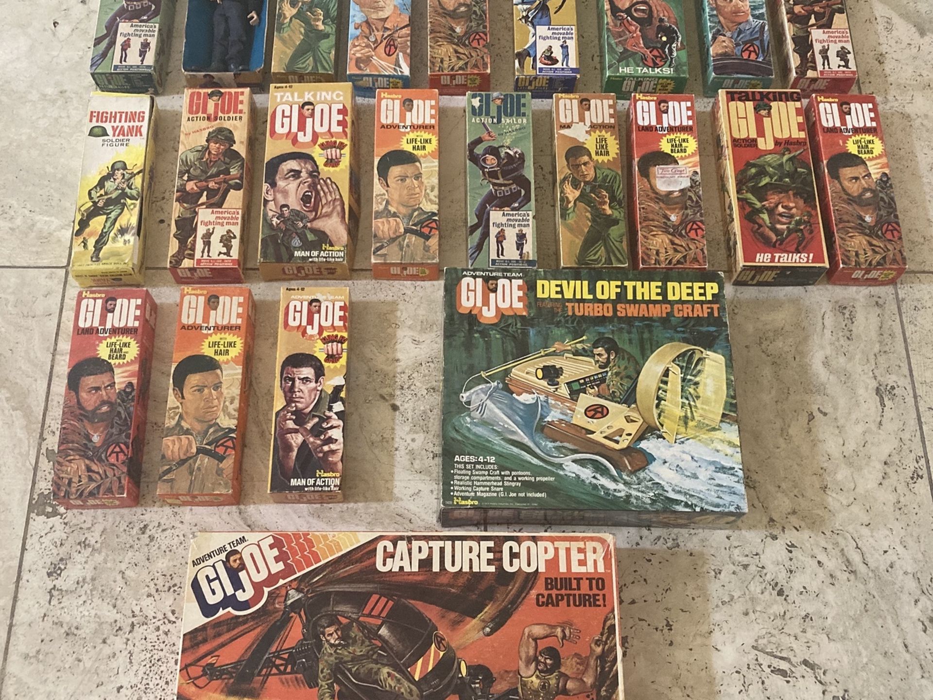Collector seeking vintage old GI Joe toys dolls action figures accessories 1960s 70s 80s g.i. joes toy figure doll collector collectibles